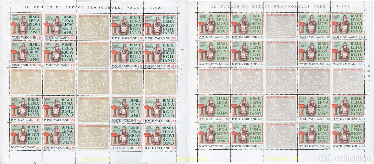 Sellos: 275590 MNH VATICANO 1981 BIMILENARIO DE VIRGILIO MARO