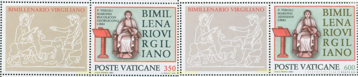 Sellos: 685942 MNH VATICANO 1981 BIMILENARIO DE VIRGILIO MARO