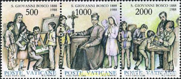Sellos: 158669 MNH VATICANO 1988 CENTENARIO DE LA MUERTE DE SAN JUAN BOSCO