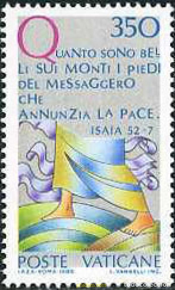 Sellos: 686397 MNH VATICANO 1986 A&Ntilde;O INTERNACIONAL DE LA PAZ