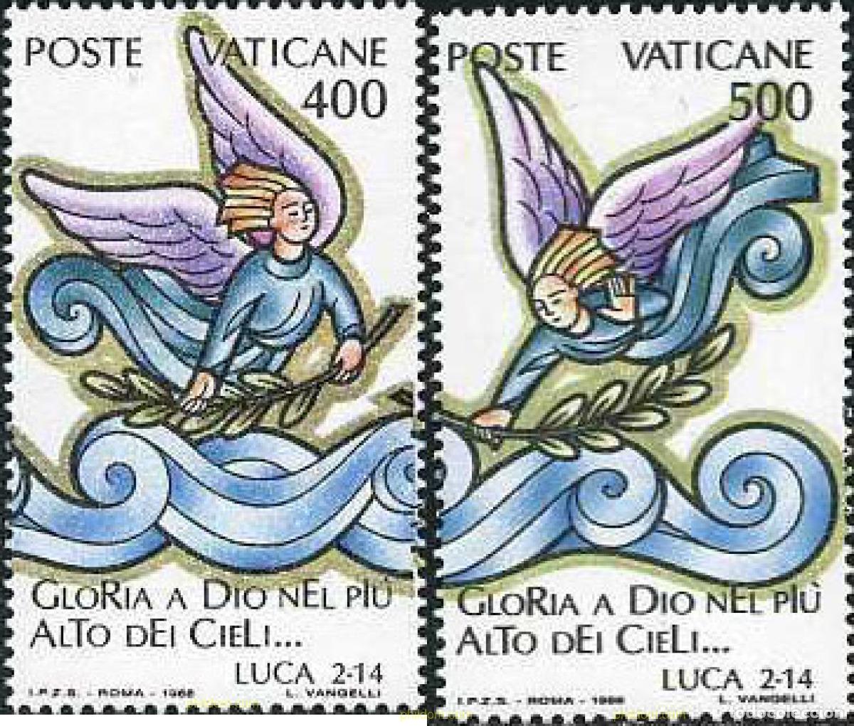 Sellos: 686410 MNH VATICANO 1988 NAVIDAD