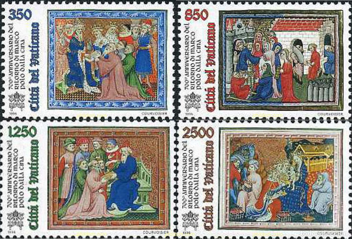 Sellos: 117108 MNH VATICANO 1996 700 ANIVERSARIO DEL RETORNO DE MARCO POLO DE CHINA