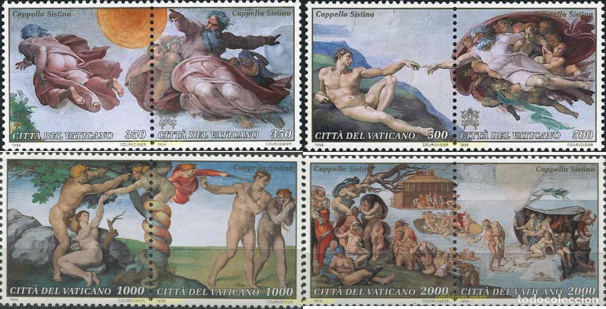 Sellos: 639018 MNH VATICANO 1994 TERMINACION DE LA RESTAURACION DE LOS FRESCOS DE LA CAPILLA SIXTINA