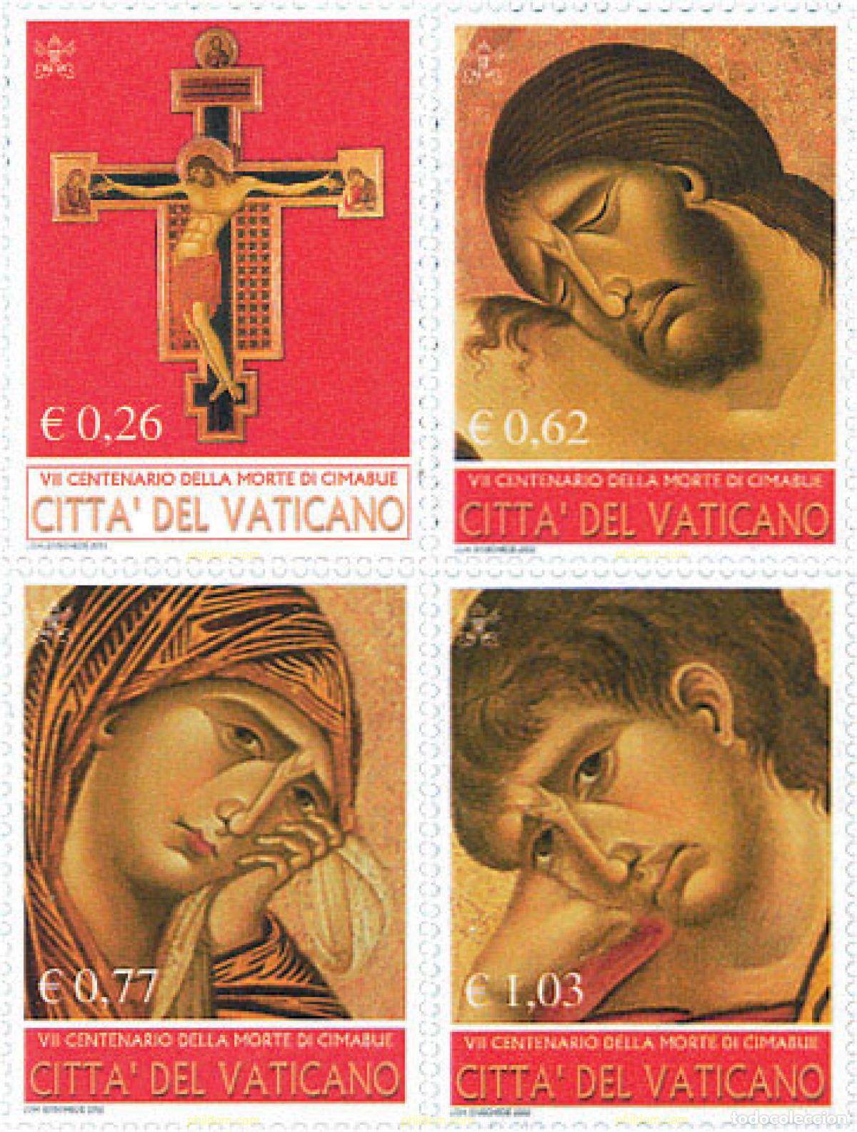 Sellos: 122578 MNH VATICANO 2002 700 ANIVERSARIO DE LA MUERTE DE CIMABUE