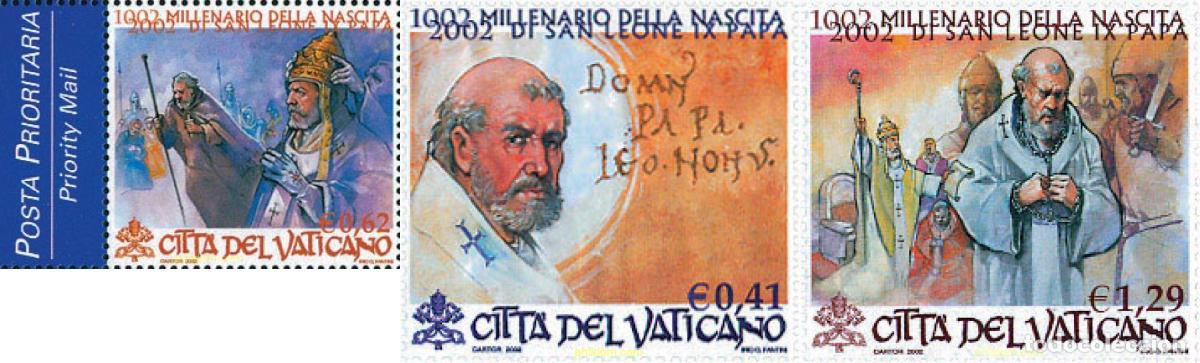 Sellos: 688531 MNH VATICANO 2002 MILENARIO DEL NACIMIENTO DEL PAPA LEO IX