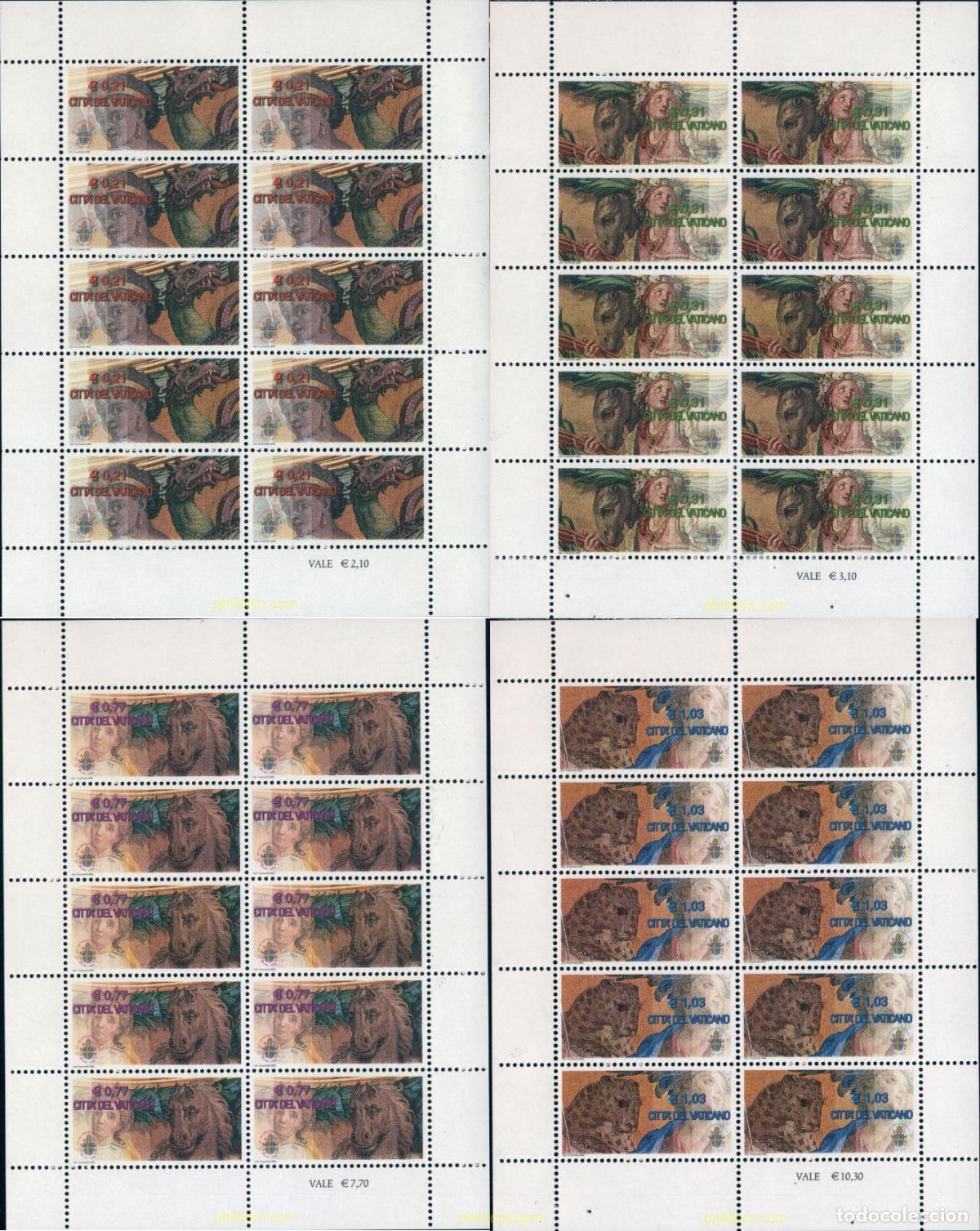 Sellos: 136181 MNH VATICANO 2003 MOSAICOS DE LA BASILICA DE SAN PEDRO