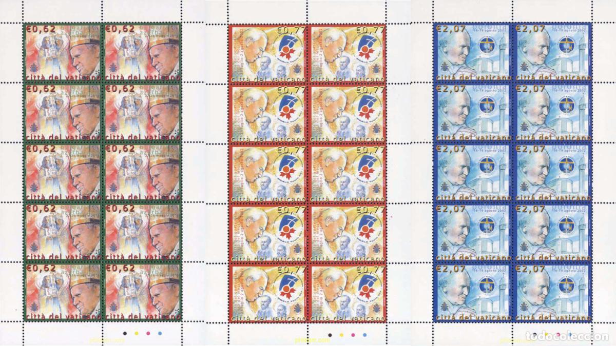 Sellos: 142108 MNH VATICANO 2003 VIAJES DE SS EL PAPA JUAN PABLO II