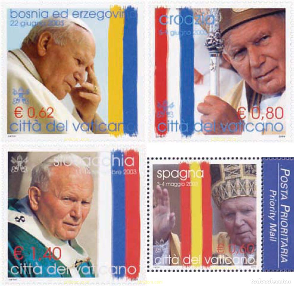 Sellos: 688537 MNH VATICANO 2004 VIAJES DE SS EL PAPA JUAN PABLO II