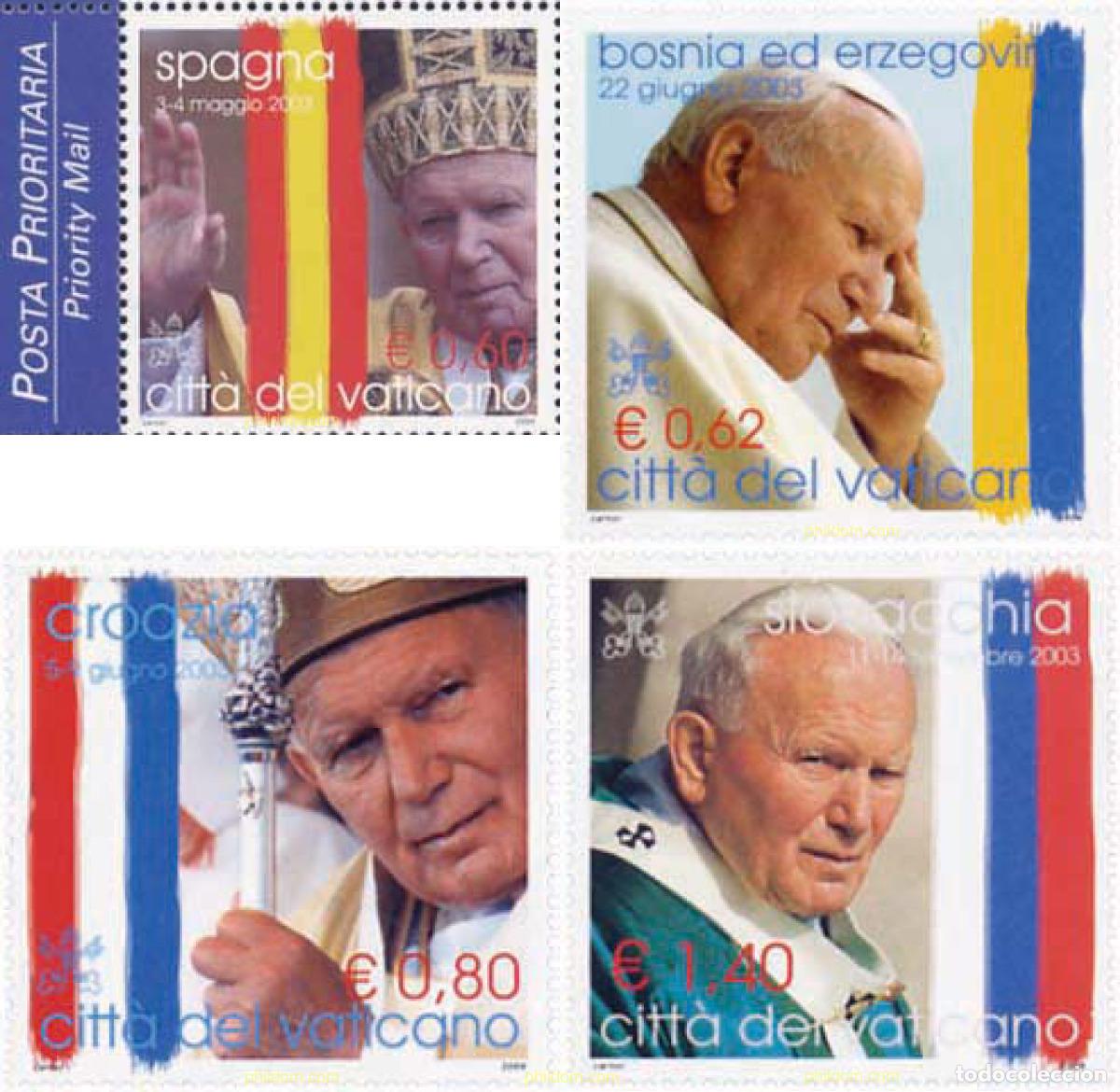Sellos: 688538 MNH VATICANO 2004 VIAJES DE SS EL PAPA JUAN PABLO II