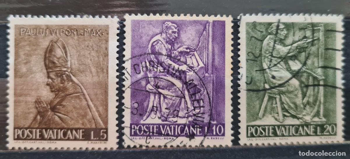 Sellos: Serie de sellos usados de el Vaticano 1966: artes y oficios