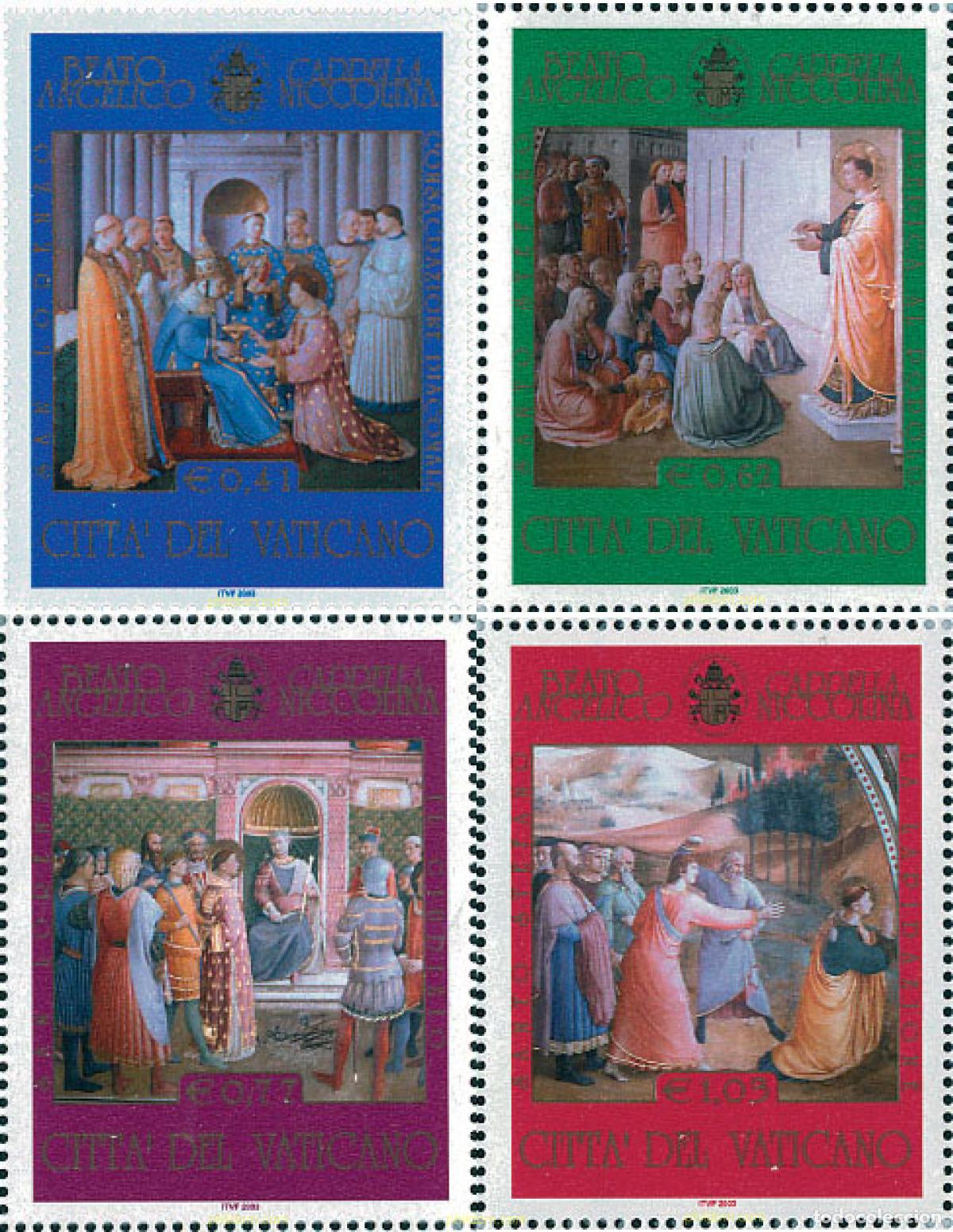 Sellos: 126552 MNH VATICANO 2003 RESTAURACION DE LA CAPILLA NICCOLINA