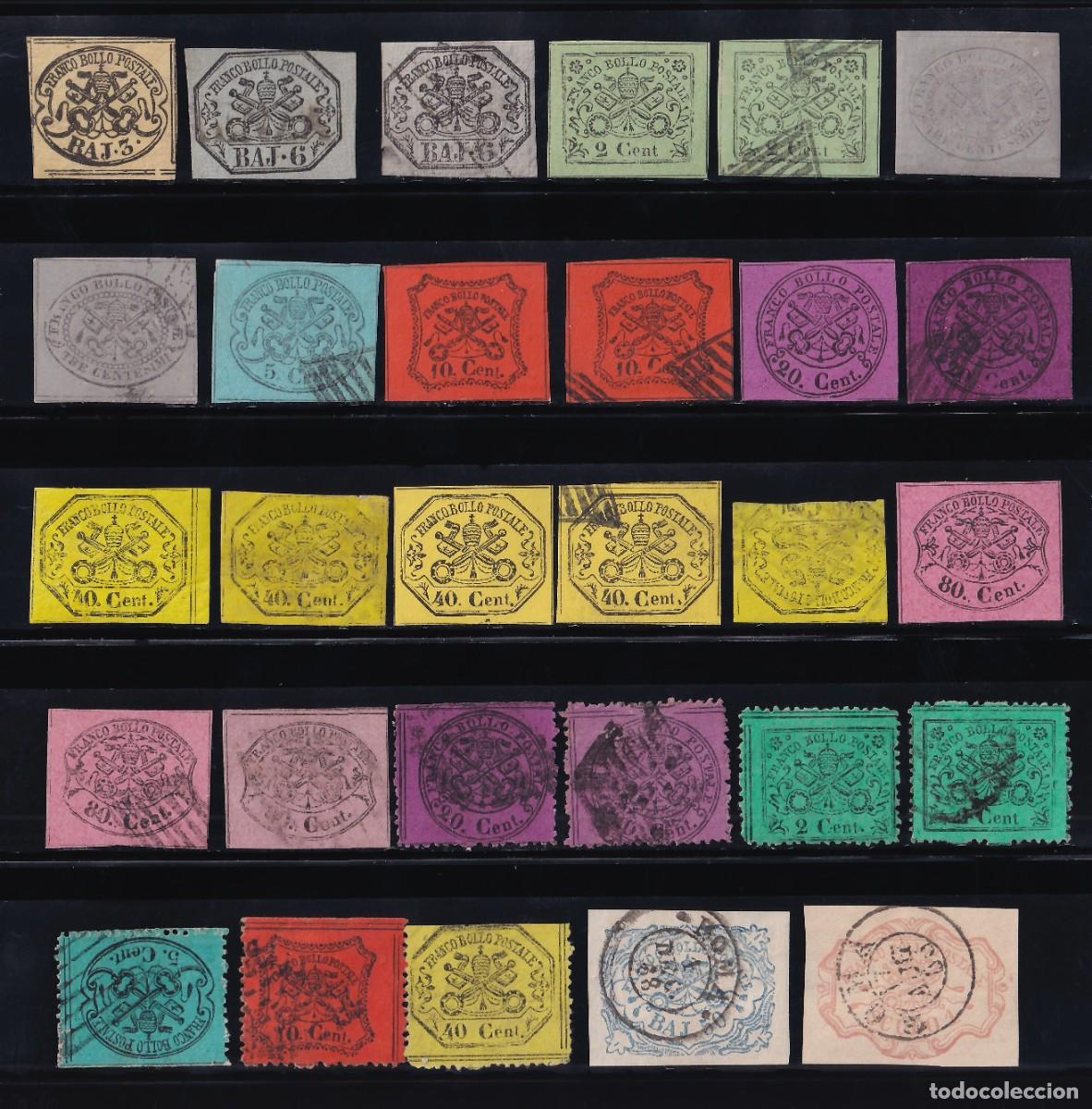Sellos: Estados de la Iglesia, 1852-1868 Distintos Valores [nuevos y usados]
