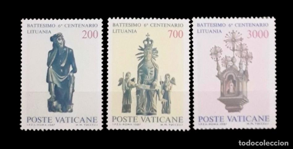 Sellos: VATICANO 1987. 600 aniversario del bautizo de Lituania. NUEVO - MNH