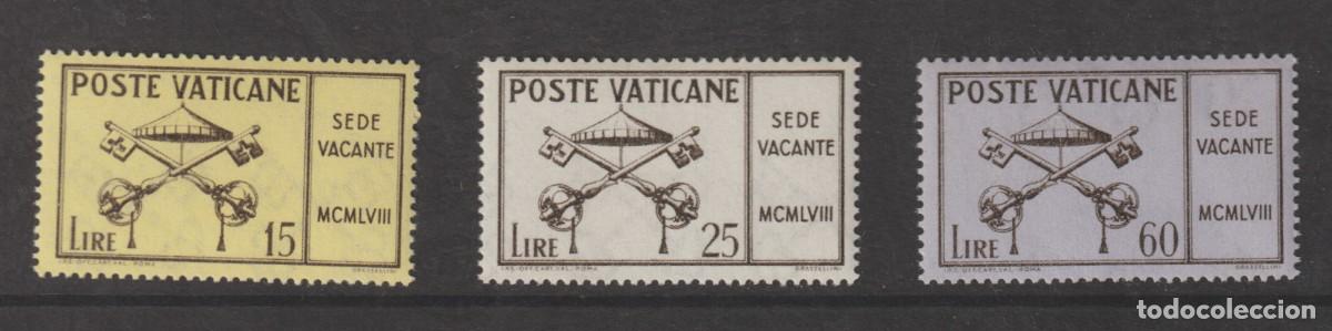 Sellos: Vaticano 1958 - Yvert 265/267 mnh**