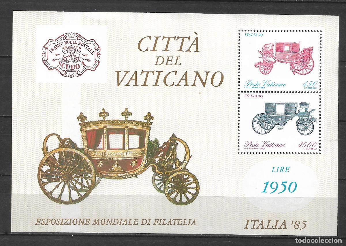 Sellos: VATICANO 1985 hoja bloque ** mnh - 24/1
