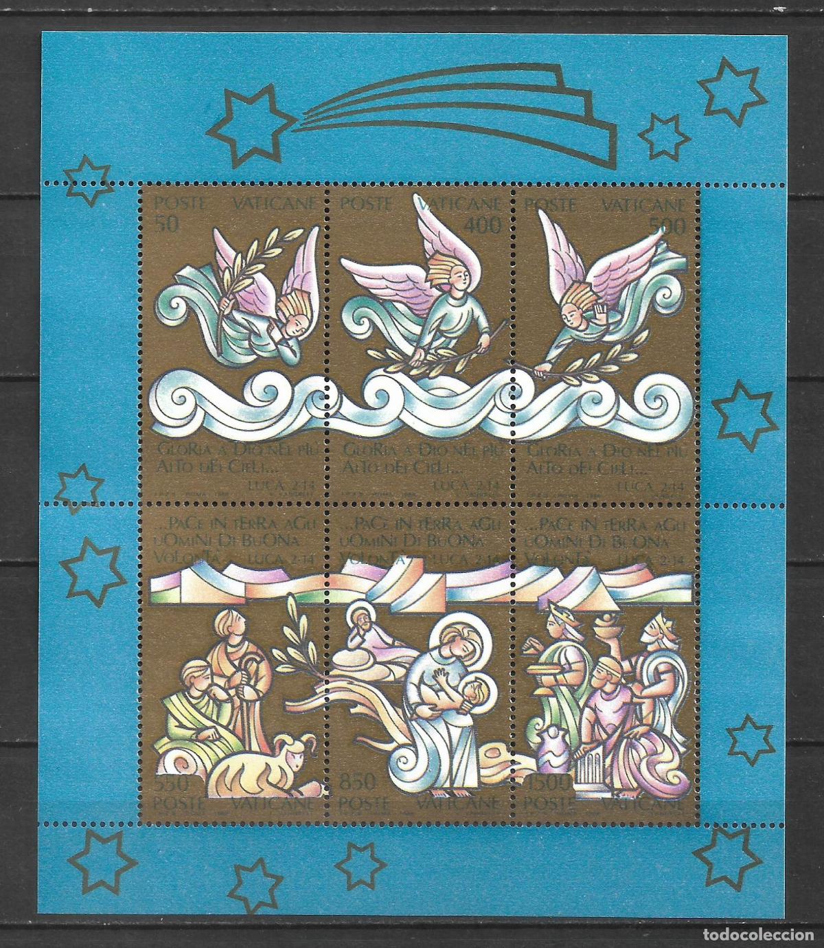 Sellos: VATICANO 1988 hoja bloque ** mnh - 24/1