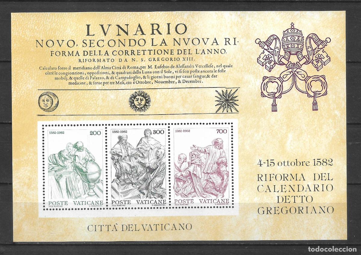 Sellos: VATICANO 1982 hoja bloque ** mnh - 24/1