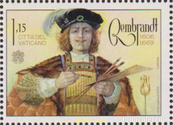 Sellos: 689458 MNH VATICANO 2020 350 ANIVERSARIO DE LA MUERTE DE REMBRANDT VAN RIJN