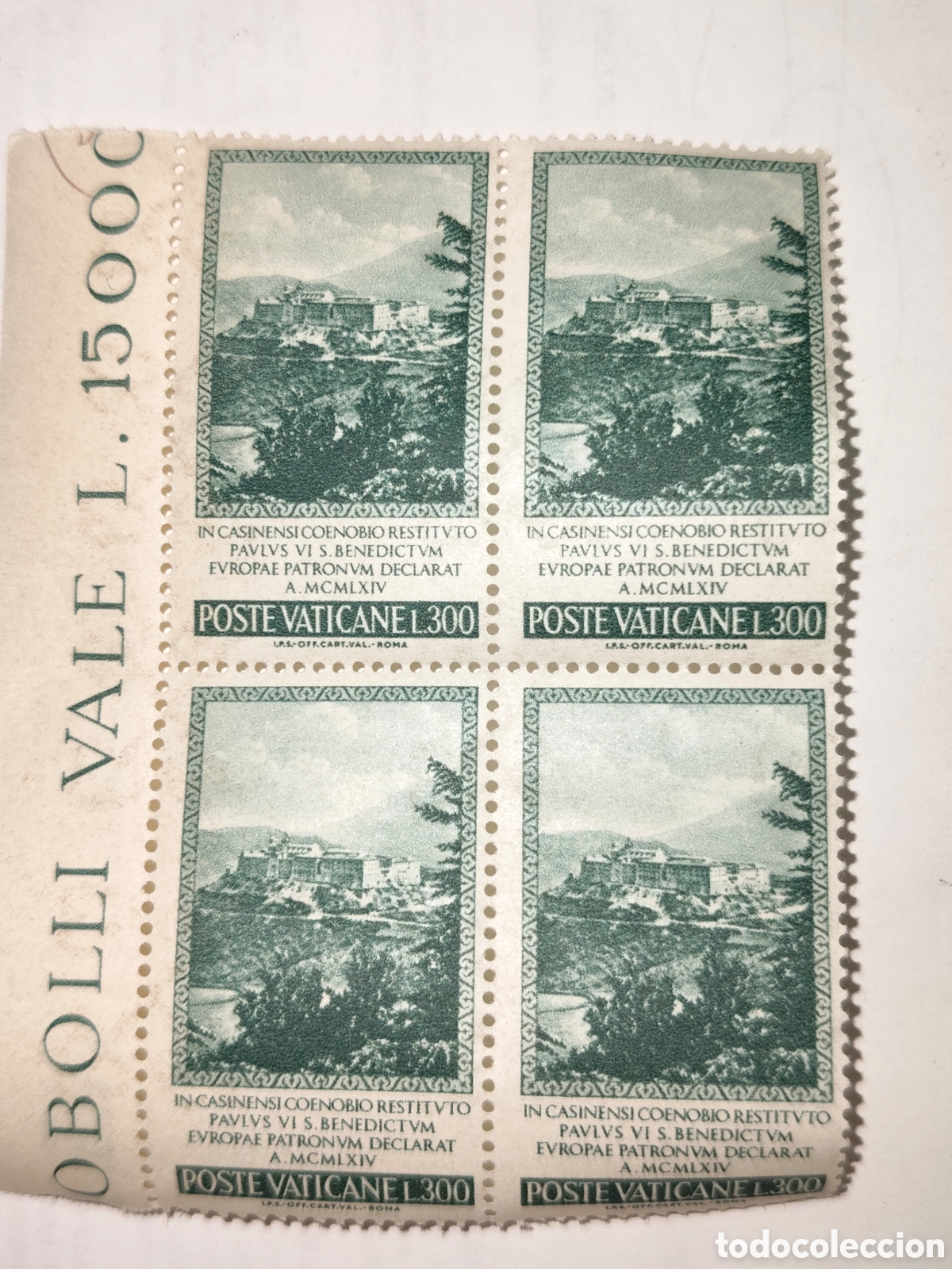 Sellos: Bloque de 4 sellos de Ciudad del Vaticano 1964