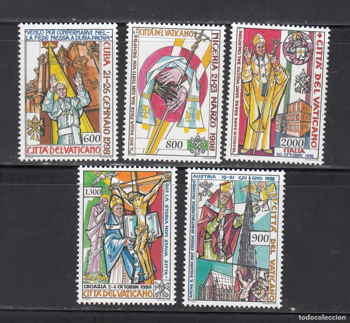 Sellos: 1999 VATICANO VIAJES DEL PAPA JUAN PABLO II