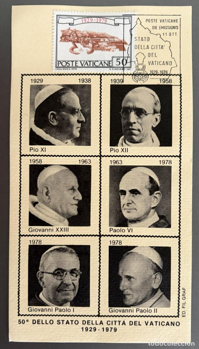 Sellos: OTEN188, VATICANO, 1979, 50 ANIV. DEL ESTADO