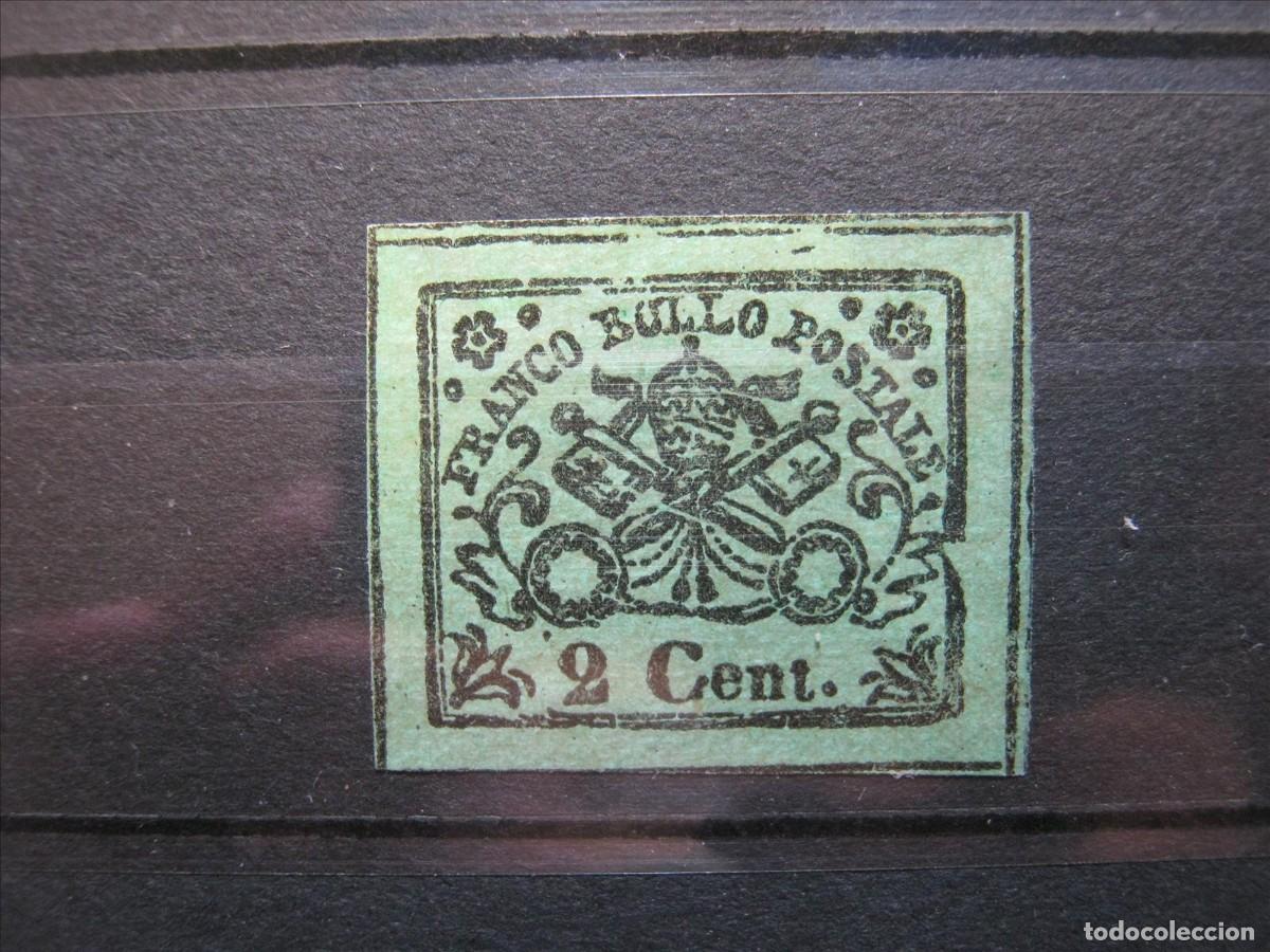Sellos: ESTADOS DE LA IGLESIA 1867 YVERT 12 NUEVO SIN GOMA BIEN.