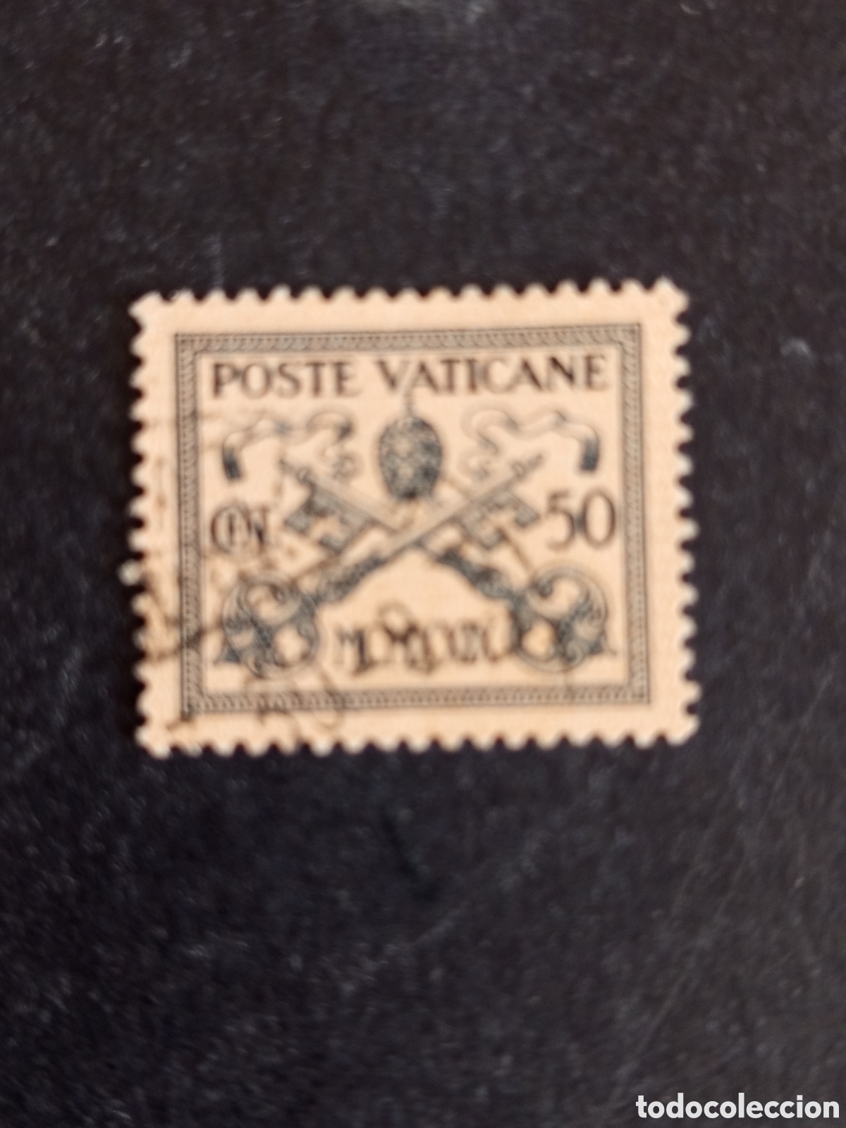 Sellos: Vaticano, 1929. Escudo de Armas Pontificias. Yvert 31. Usado. Pedido m&iacute;nimo 3 &euro;. Ver fotos