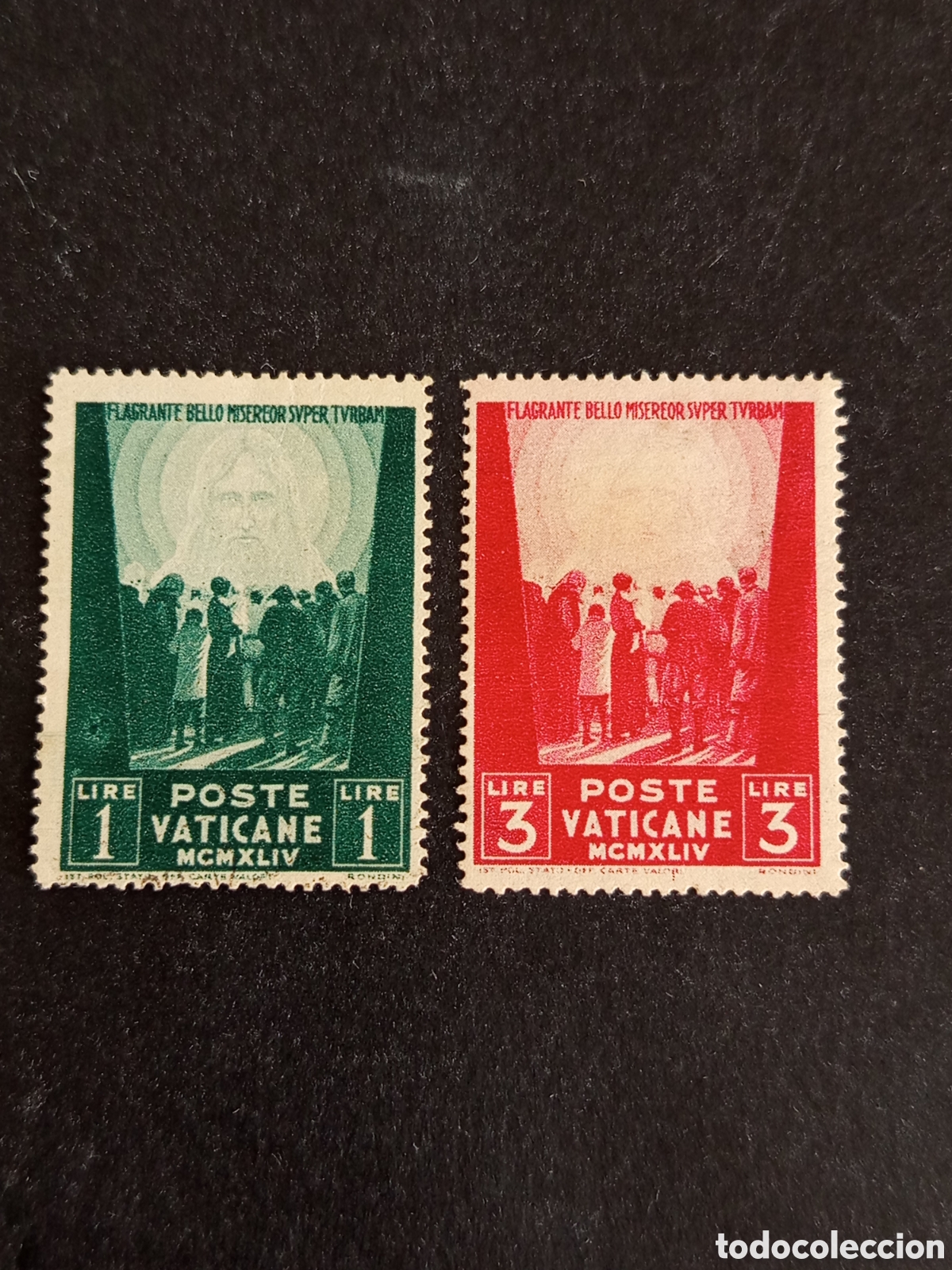 Sellos: Vaticano, 1944. Pro Prisioneros de guerra. Yvert 109-110. Nuevos. Pedido m&iacute;nimo 3 &euro;. Ver fotos .