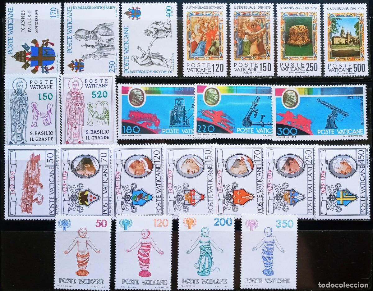 Sellos: VATICANO - IVERT ... A&Ntilde;O 1979 COMPLETO NUEVOS ** 5 SERIES LAS DE LA FOTO