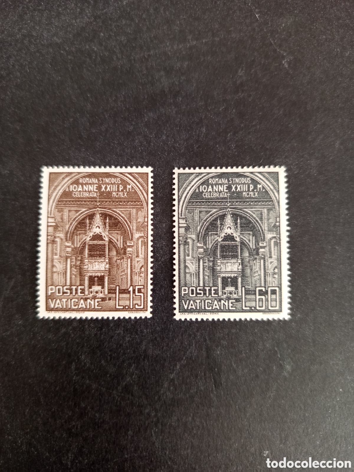 Sellos: Vaticano, 1960. S&iacute;nodo Diocesano Romano. Yvert 287/8. Serie completa en nuevo. Pedido m&iacute;nimo 3 &euro;.
