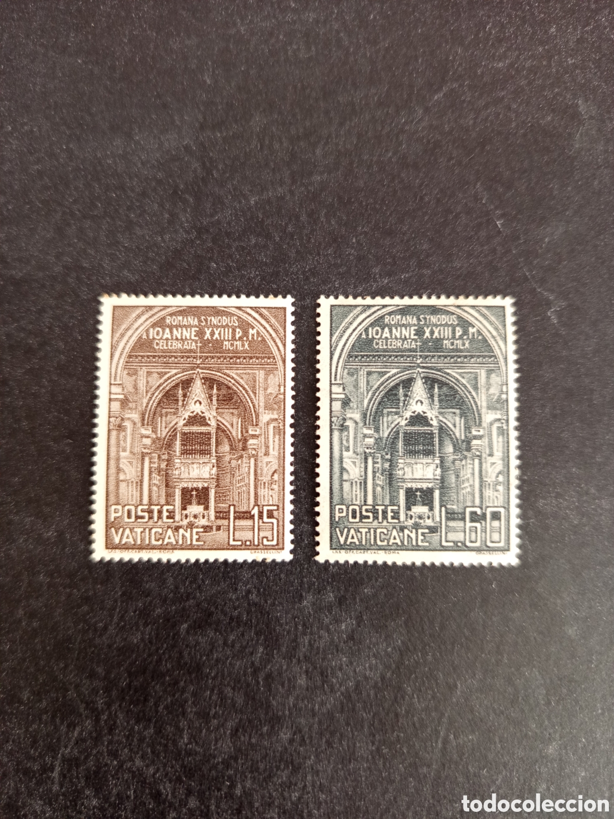Sellos: Vaticano, 1960. S&iacute;nodo Diocesano Romano. Yvert 287/8. Serie completa en nuevo. Pedido m&iacute;nimo 3 &euro;.