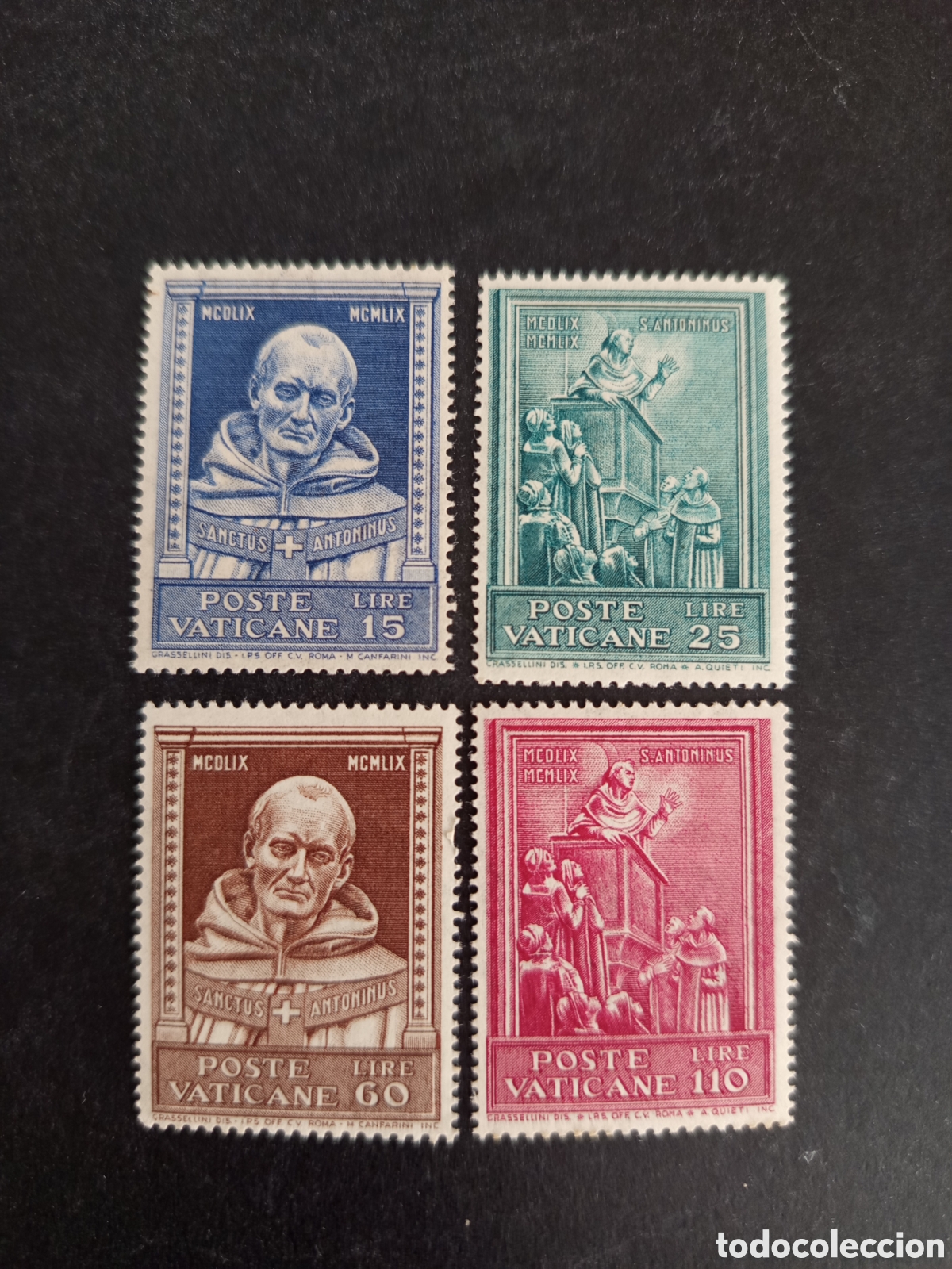 Sellos: Vaticano, 1960. San Antonino Yvert 289/292. Serie completa en nuevo. Pedido m&iacute;nimo 3 &euro;. Ver fotos