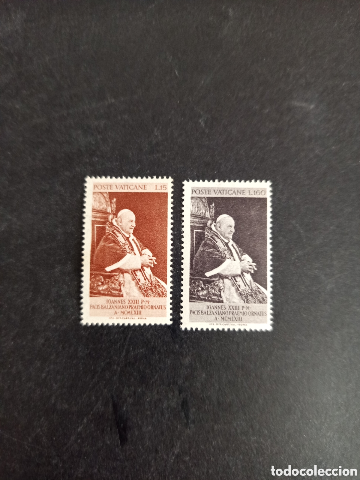 Sellos: Vaticano,1963. S.S. San Juan XXIII. Yvert 378/9. Serie completa en nuevo. Pedido m&iacute;nimo 3 &euro;.