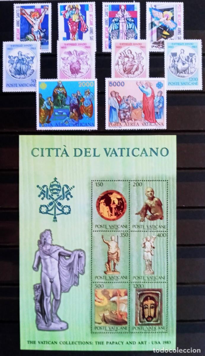 Sellos: VATICANO - IVERT A&Ntilde;O 1983 COMPLETO 3 SERIES + 3 HOJA BLOQUE NUEVOS ** LOS DE LAS 2 FOTOS