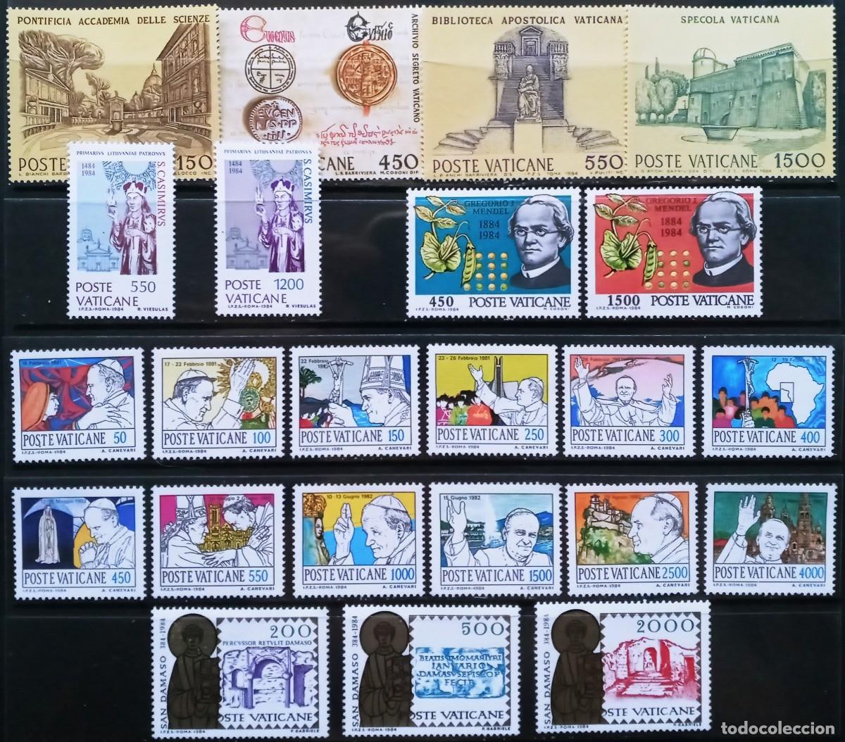 Sellos: VATICANO - IVERT A&Ntilde;O 1984 COMPLETO 5 SERIES NUEVOS ** LOS DE LA FOTO
