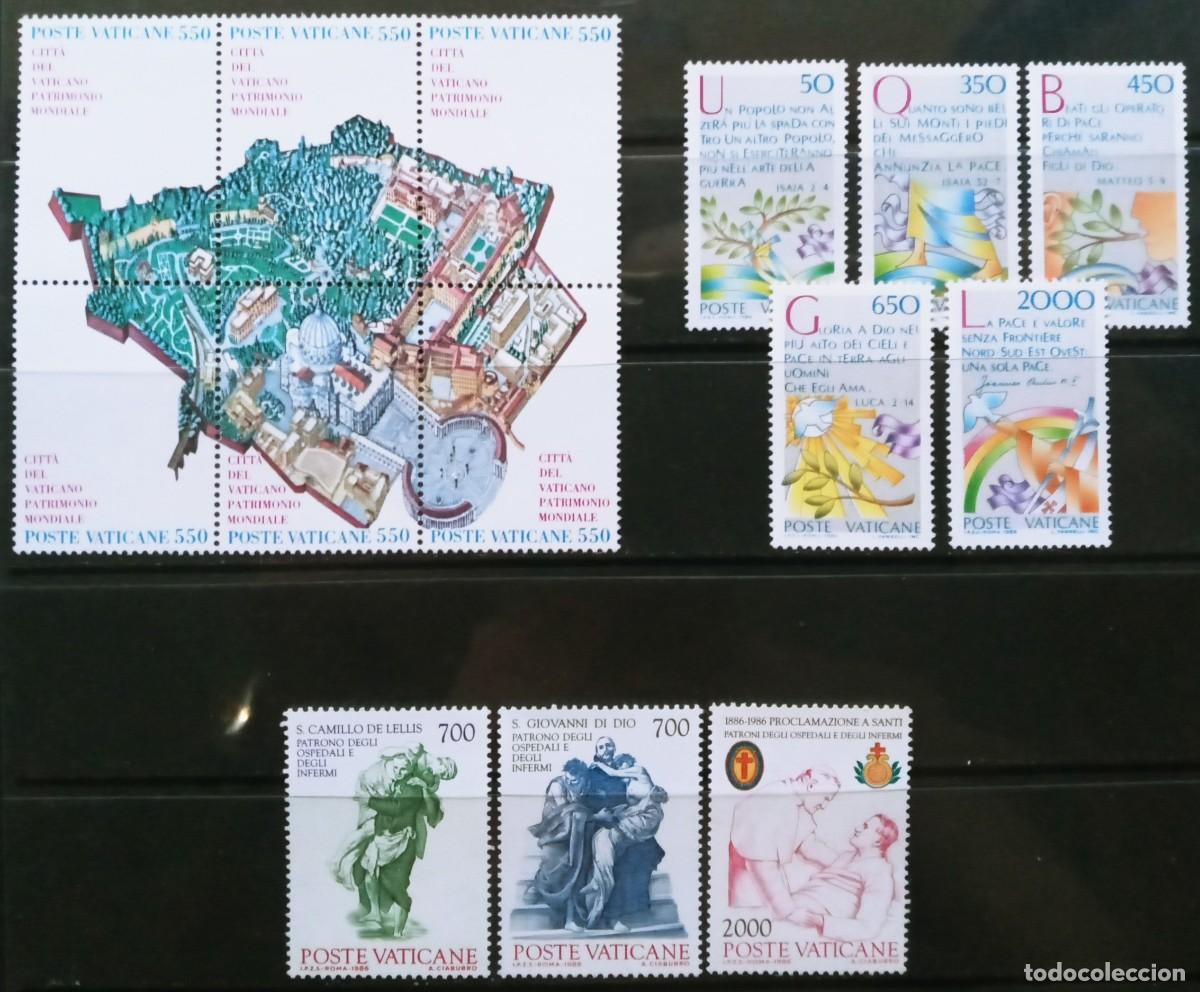 Sellos: VATICANO - IVERT ... 3 SERIES DEL A&Ntilde;O 1986 NUEVOS ** LOS DE LA FOTO