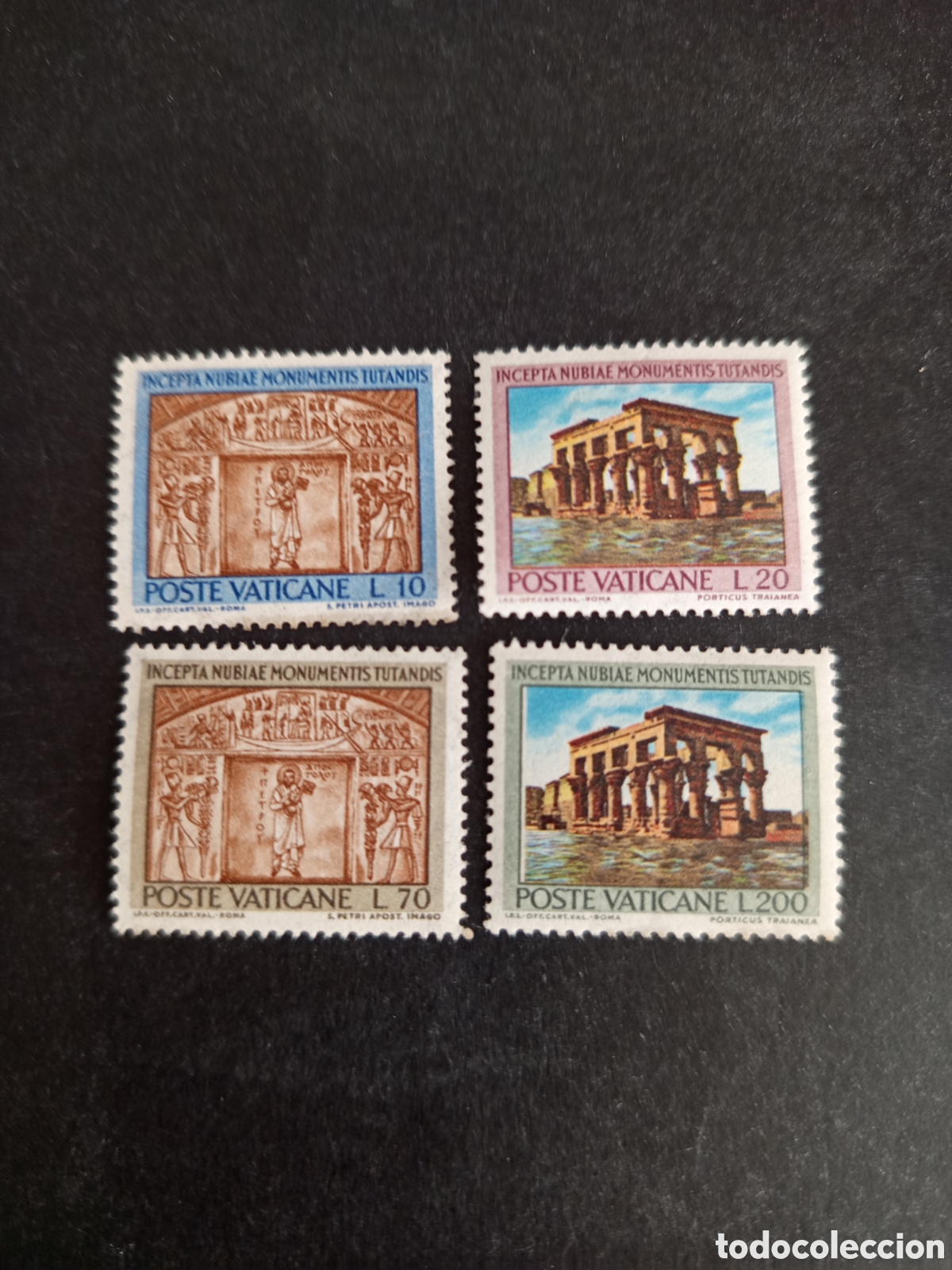 Sellos: Vaticano,1964. Monumento s de Nubia. Serie completa. Yvert 397/400. Pedido m&iacute;nimo 3 &euro;. Ver fotos.