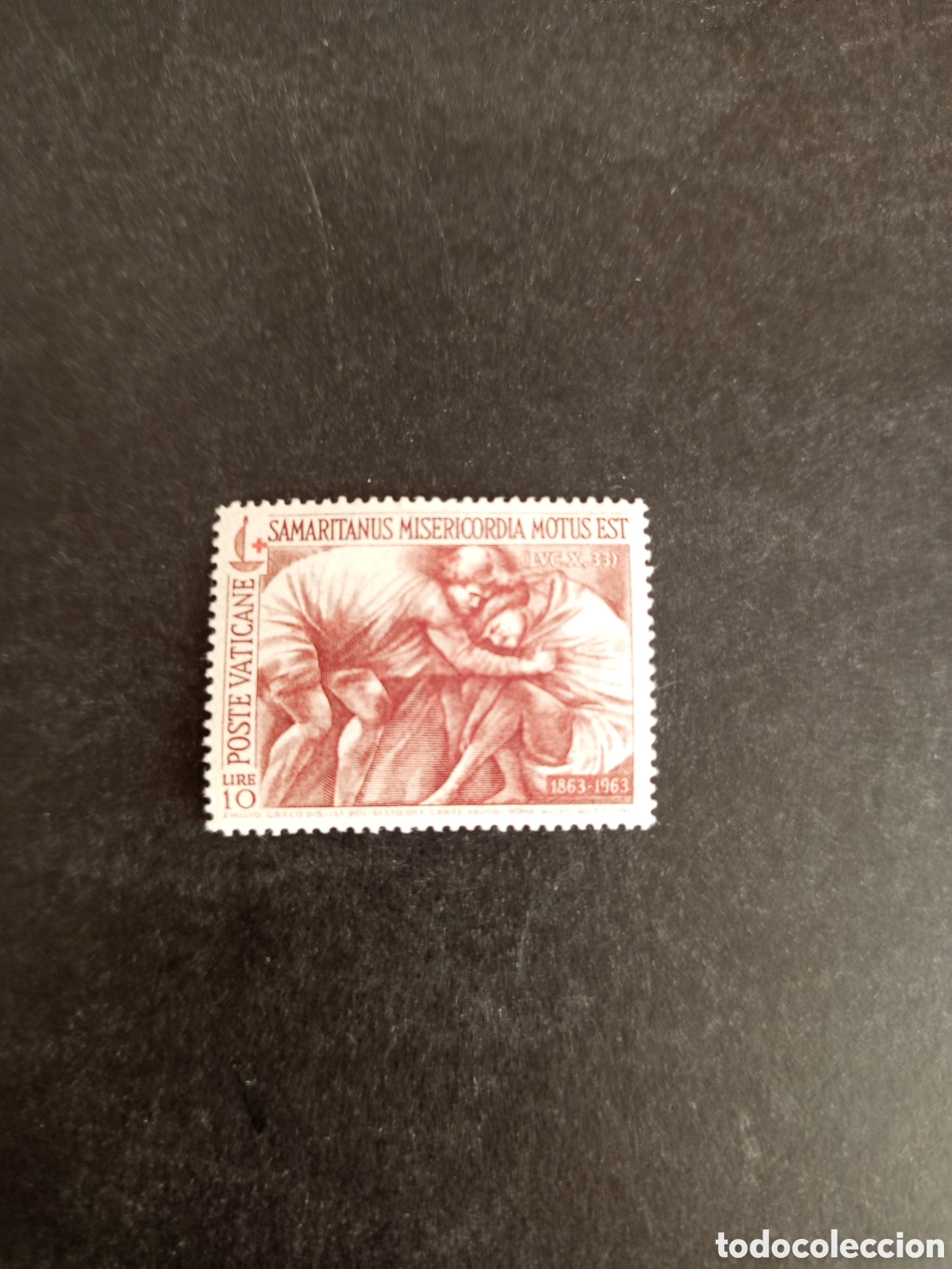Sellos: Vaticano,1964. Cruz Roja. Yvert 410. Pedido m&iacute;nimo 3 &euro;. Ver fotos. El lote es el que se muestra