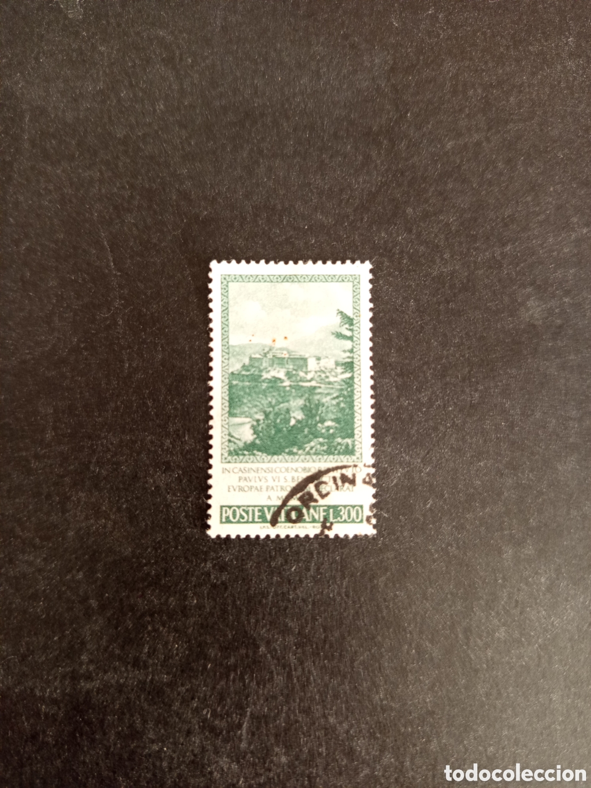 Sellos: Vaticano,1965. Abad&iacute;a de Montecasino. Yvert 433. Pedido m&iacute;nimo 3 &euro;. Ver fotos.