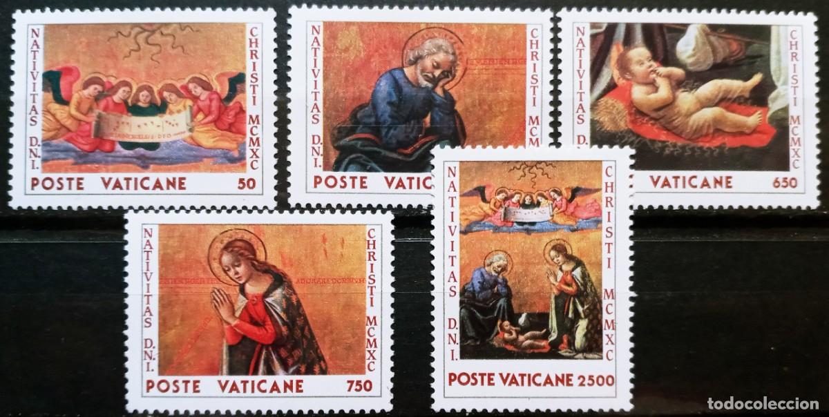 Sellos: VATICANO - IVERT886/90 NUEVOS ** NAVIDAD A&Ntilde;O 1990 PINTURAS DE SEBASTIANO MAINARDI