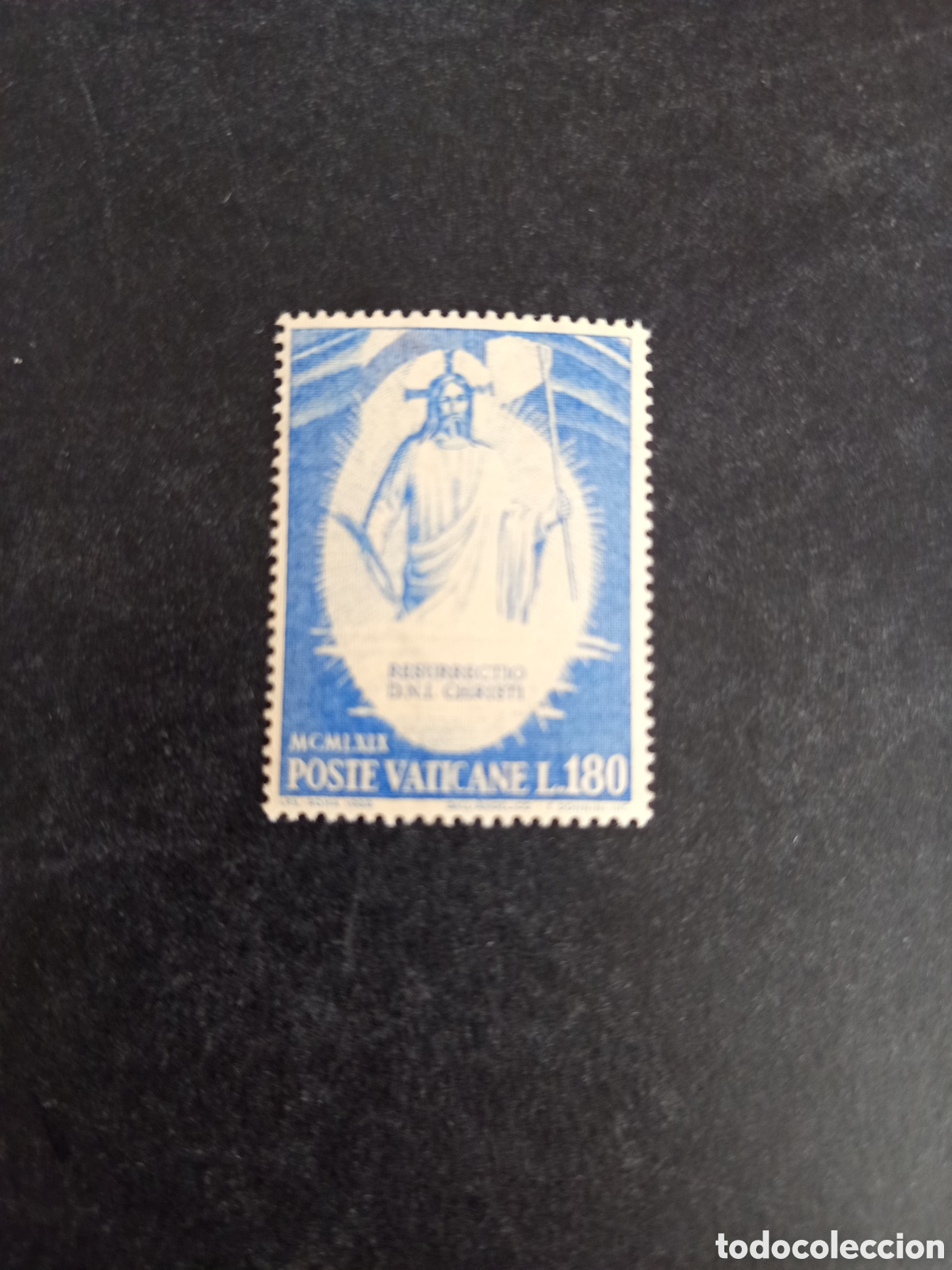 Selos: Vaticano, 1969. Resucitado (Fra Ang&eacute;lico). Sello en nuevo. Yvert 487 Pedido m&iacute;nimo 3 &euro;. Ver fotos .