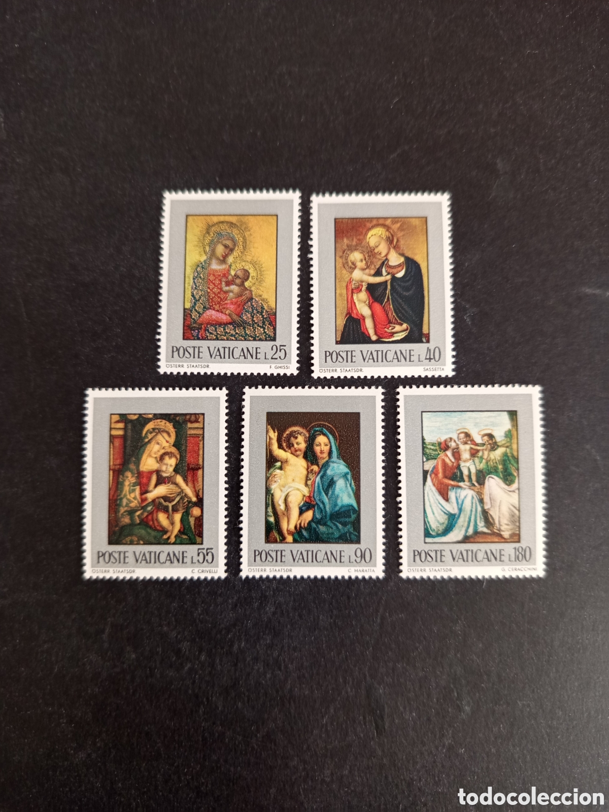 Sellos: Vaticano, 1971. La Sagrada Familia. Completa en nuevo. Yvert 522/6. Pedido m&iacute;nimo 3 &euro;. Ver fotos .