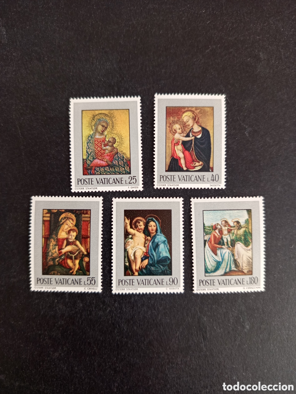 Sellos: Vaticano, 1971. La Sagrada Familia. Completa en nuevo. Yvert 522/6. Pedido m&iacute;nimo 3 &euro;. Ver fotos .