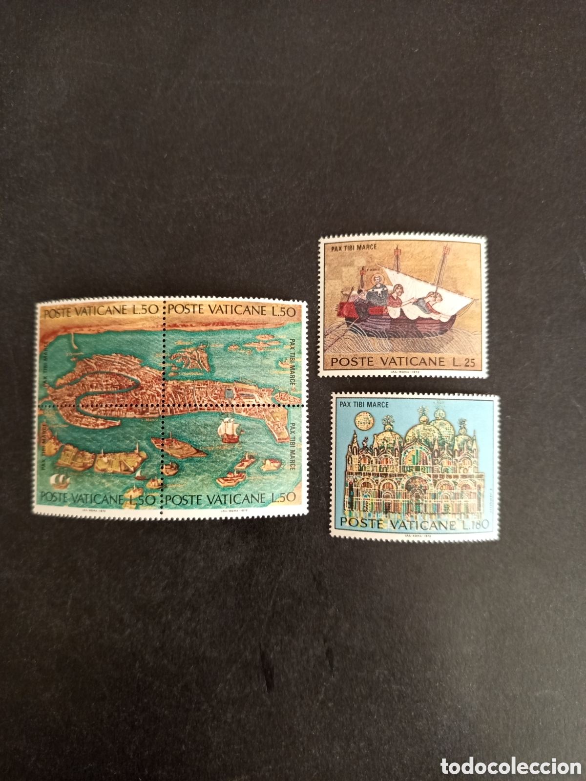 Sellos: Vaticano, 1972. Salvar Venecia.UNESCO. Yvert 536/41. Completa en nuevo. Pedido m&iacute;nimo 3 &euro;. Ver fotos