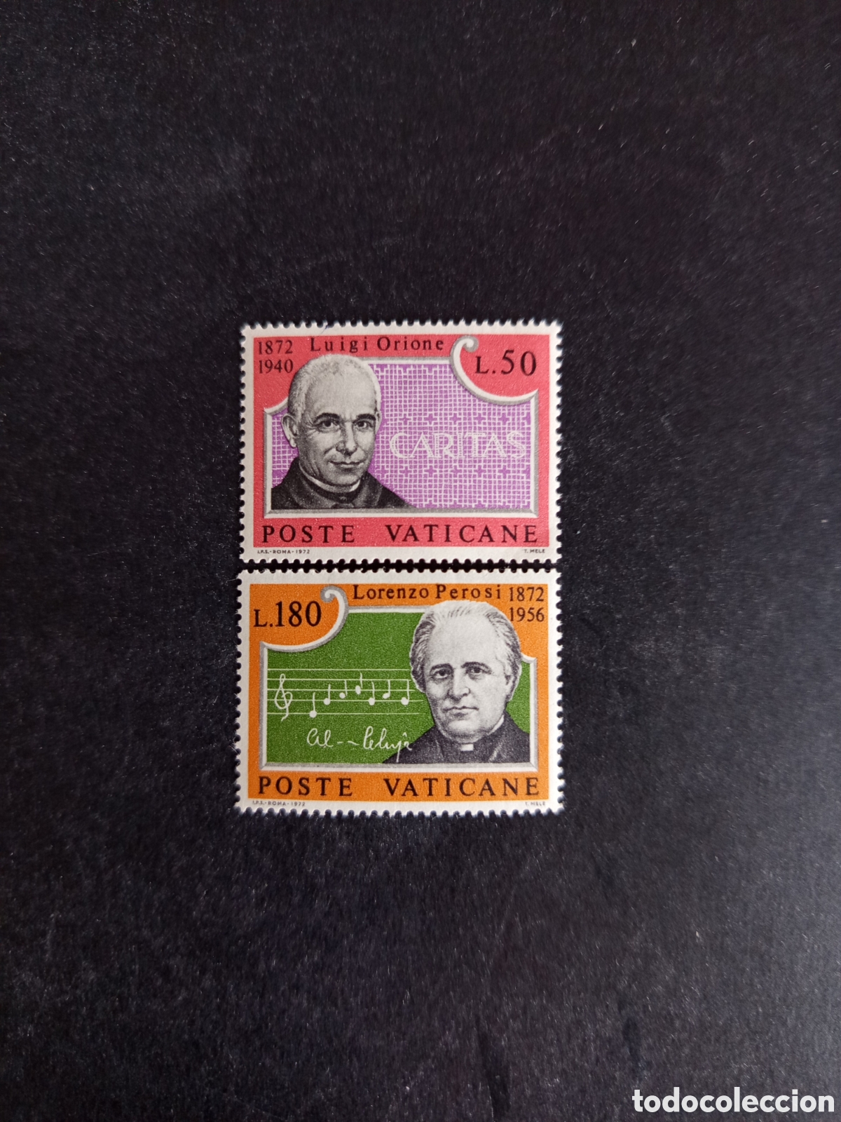 Sellos: Vaticano, 1972. Orione y Perosi.Yvert 547/8. Completa en nuevo. Pedido m&iacute;nimo 3 &euro;. Ver fotos.