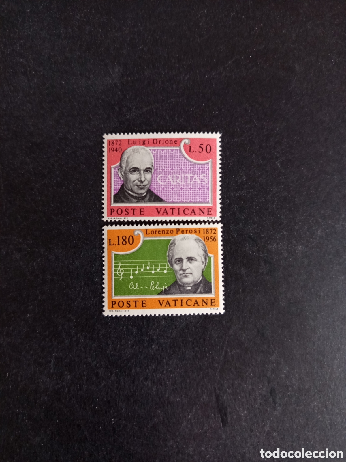 Sellos: Vaticano, 1972. Orione y Perosi.Yvert 547/8. Completa en nuevo. Pedido m&iacute;nimo 3 &euro;. Ver fotos.