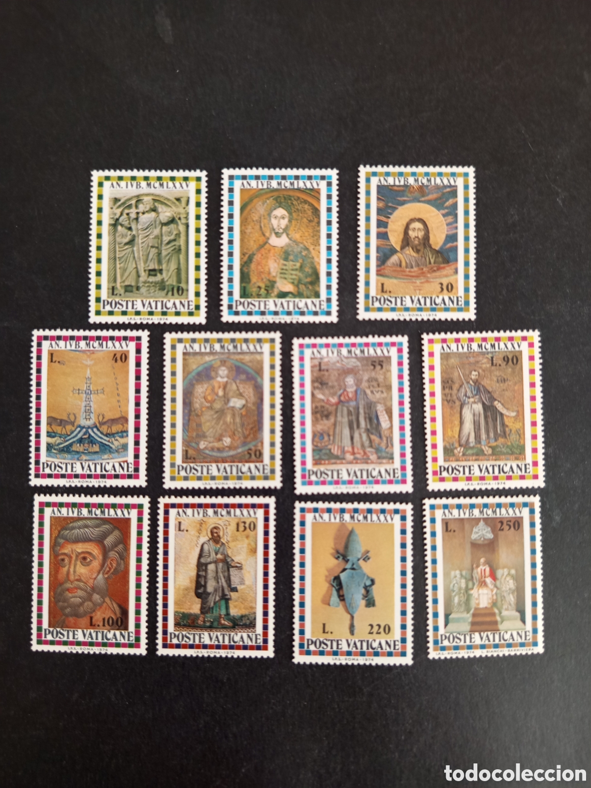Sellos: Vaticano, 1975. A&ntilde;o Santo . Yvert 582/92. . Completa en nuevo. Pedido m&iacute;nimo 3 &euro;. Ver fotos.