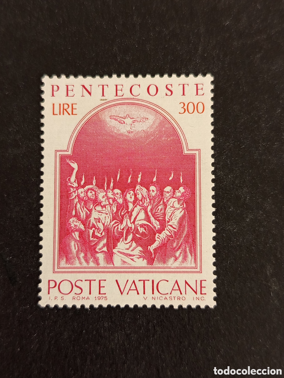 Sellos: Vaticano, 1975. Pentecost&eacute;s. Yvert 593. Completa en nuevo. Pedido m&iacute;nimo 3 &euro;. Ver fotos.