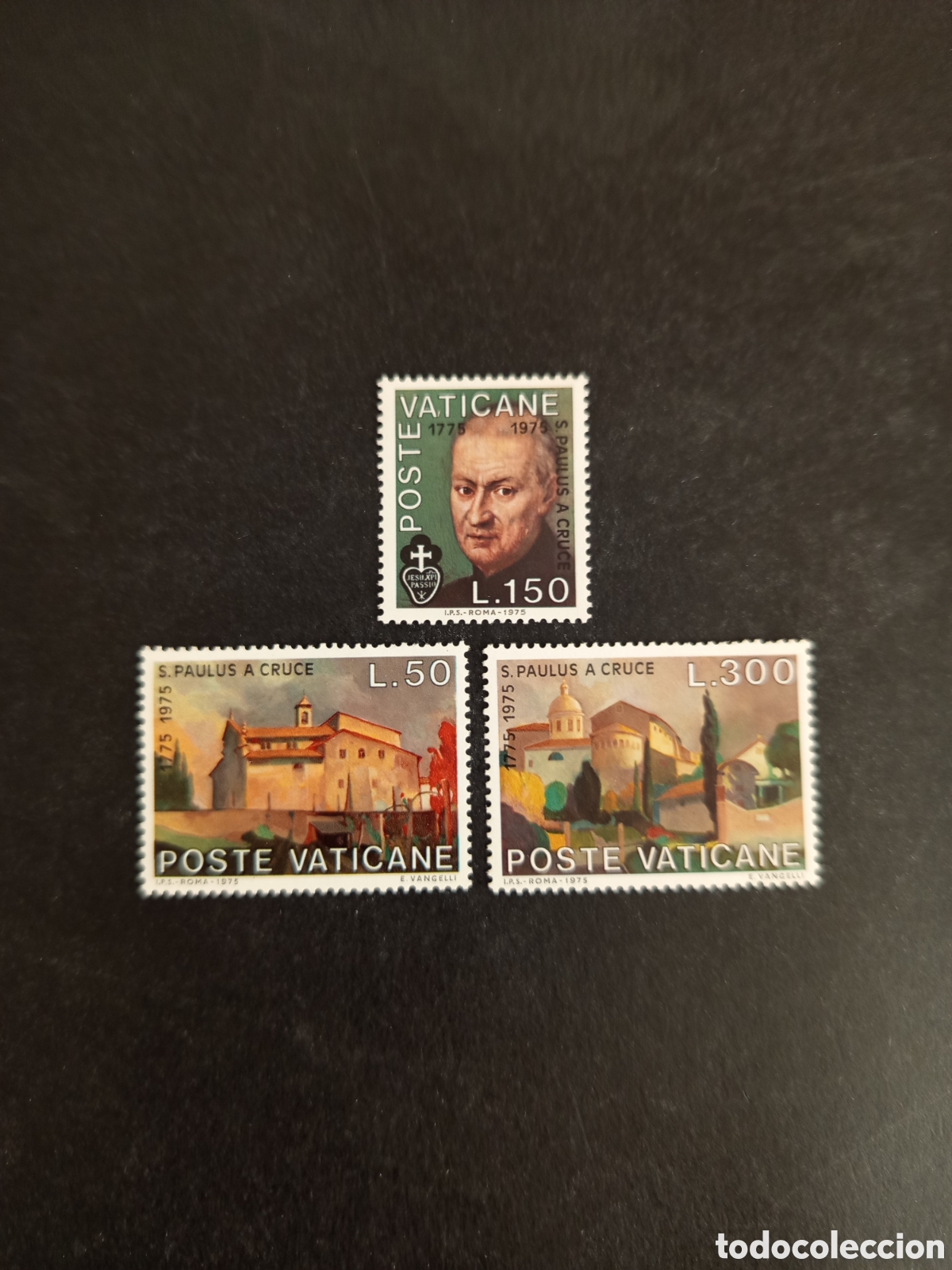 Sellos: Vaticano, 1975. S. Pablo de la Cruz. Yv 606/8. Completa en nuevo. Pedido m&iacute;nimo 3 &euro;. Ver fotos.