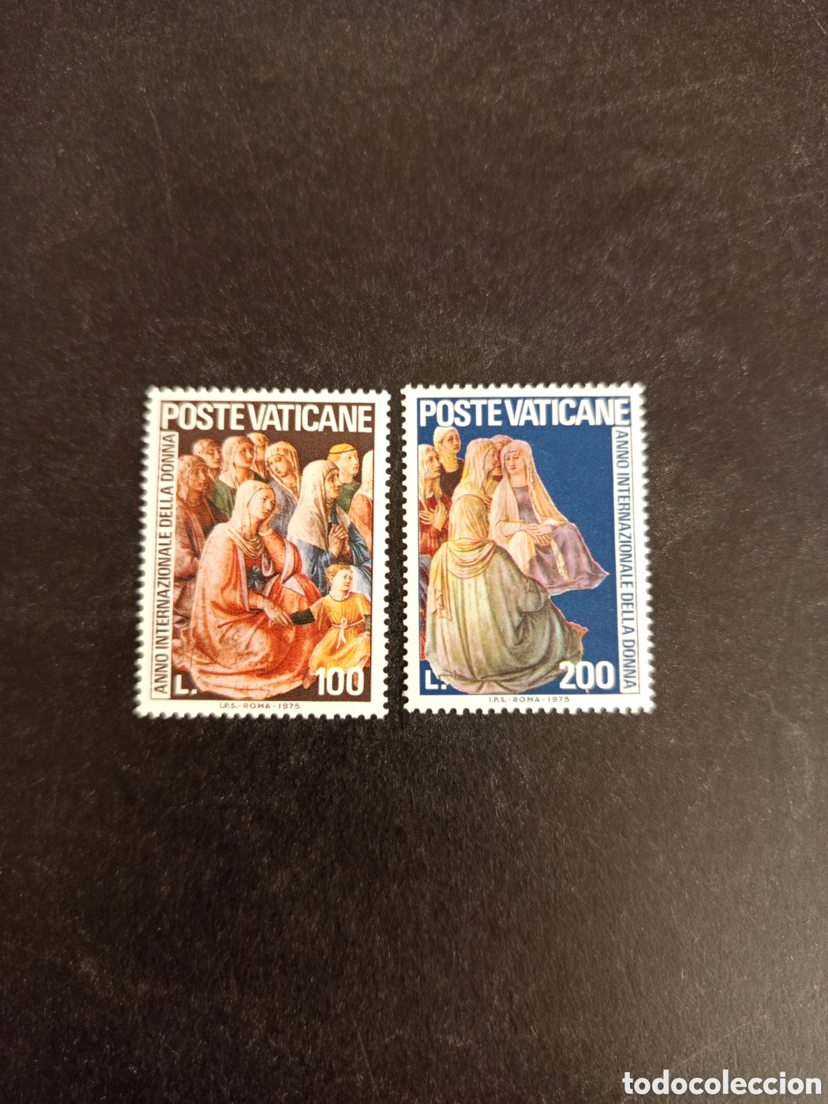 Sellos: Vaticano, 1975. A&ntilde;o Internacional de la mujer. Yv 609/10. Completa en nuevo. Pedido m&iacute;nimo 3 &euro;.